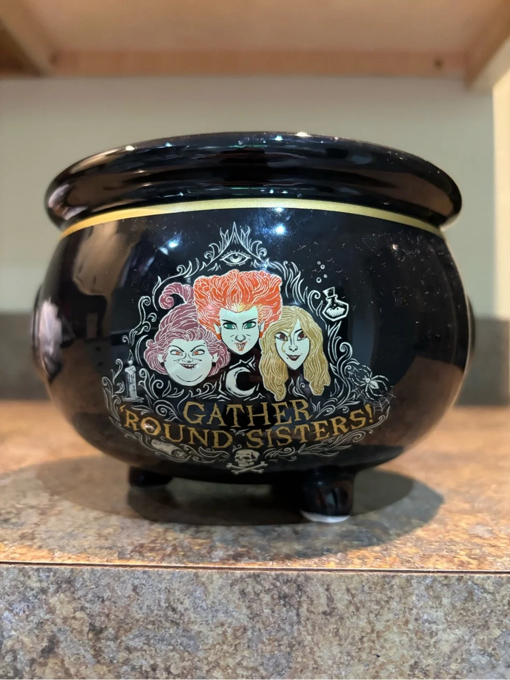 'Hocus Pocus' Cauldron bowl Halloween home decor